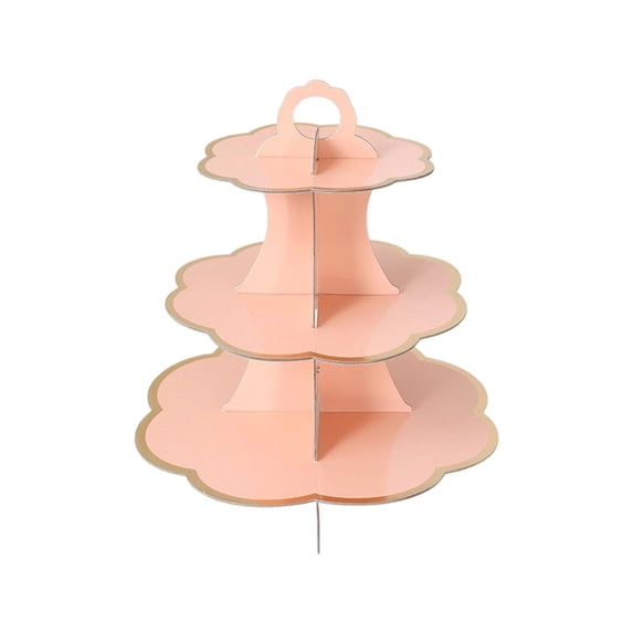 Cardboard Cupcake Stand 12.79 Inch 3-Tier Dessert Tower for Birthday Kid Shower Party Decor