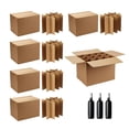 thumbnail image 1 of Cardboard Divider Packing Boxes Kits For Shipping Glassware Dishes Wine, 1 of 7