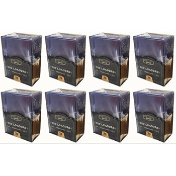 Cardboard Gold 35pt Top Loaders for Cards - 200 Count 3x4 Hard Sleeves