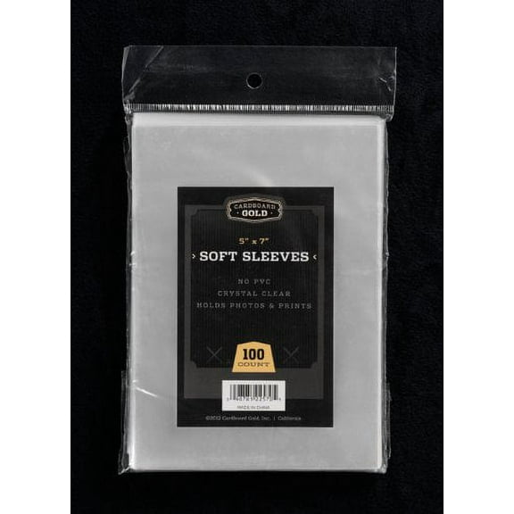 Cardboard Gold 5" x 7" Soft Sleeves (100) - Next Generation Protection
