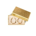thumbnail image 1 of Prestige & Fancy Luxury Gold Jewelry Boxes, Cotton-Filled Cardboard Gift Boxes with Lids for Bracelets, Earrings, and Small Accessories, 2.55 x 1.5 x 1 in, 50-Pack, 1 of 9