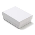 thumbnail image 1 of Cardboard Jewelry Packaging Boxes with Sponge Inside for Rings Small Watches Necklaces Earrings Bracelet Rectangle White 8.9x6.85x3.1cm, 1 of 3