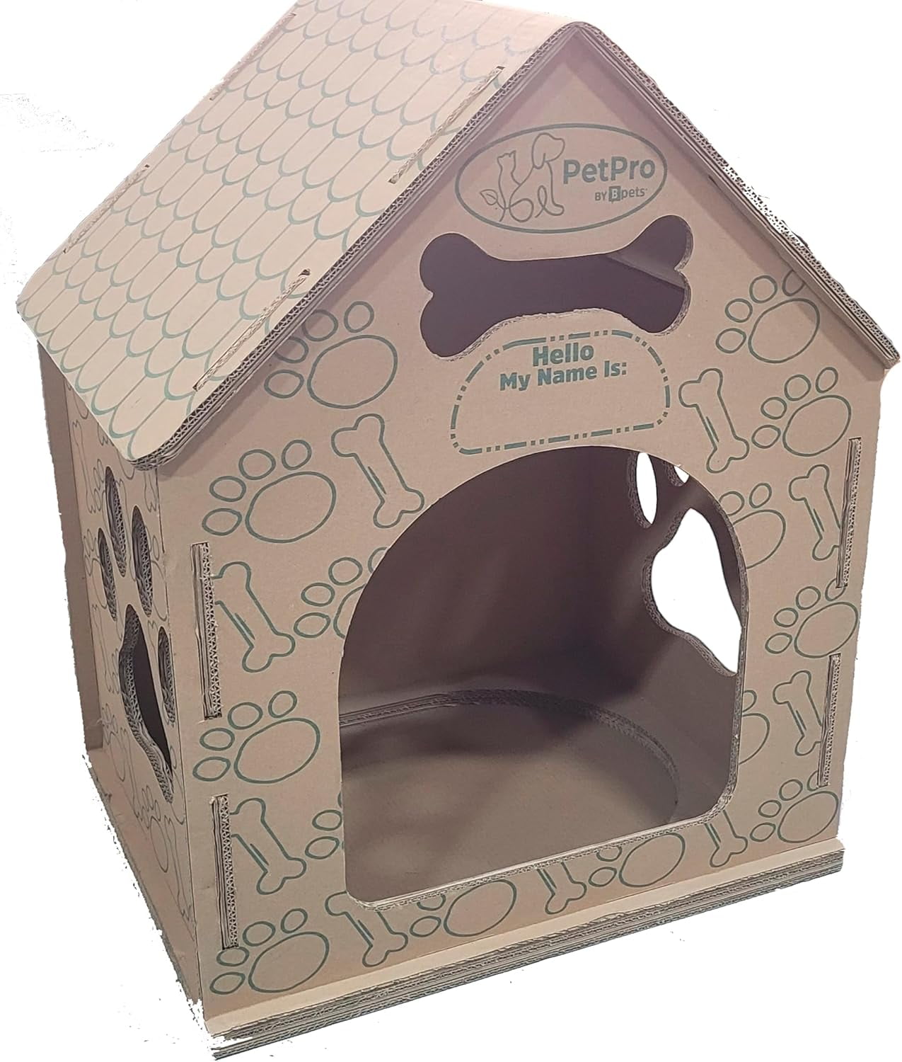 Cardboard Large Dog House – Indoor Modern Crate Alternative