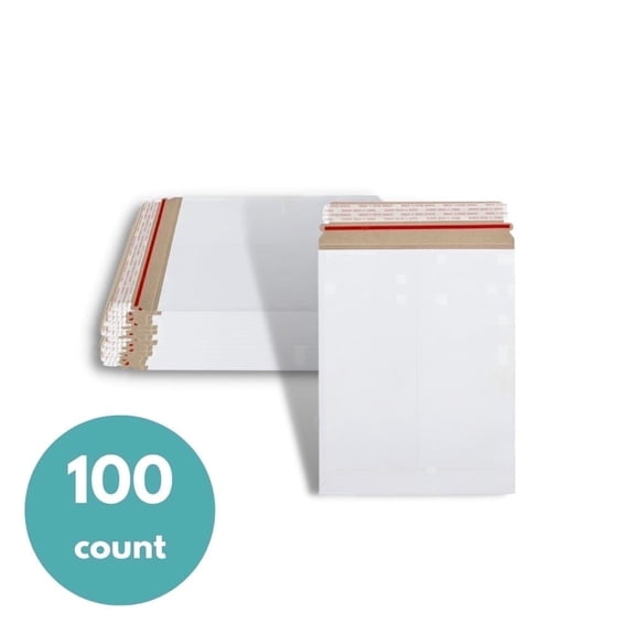 MMBM Cardboard Mailer Shipping Envelope Flat Rigid Mailer Choose: Size, Color & Pack