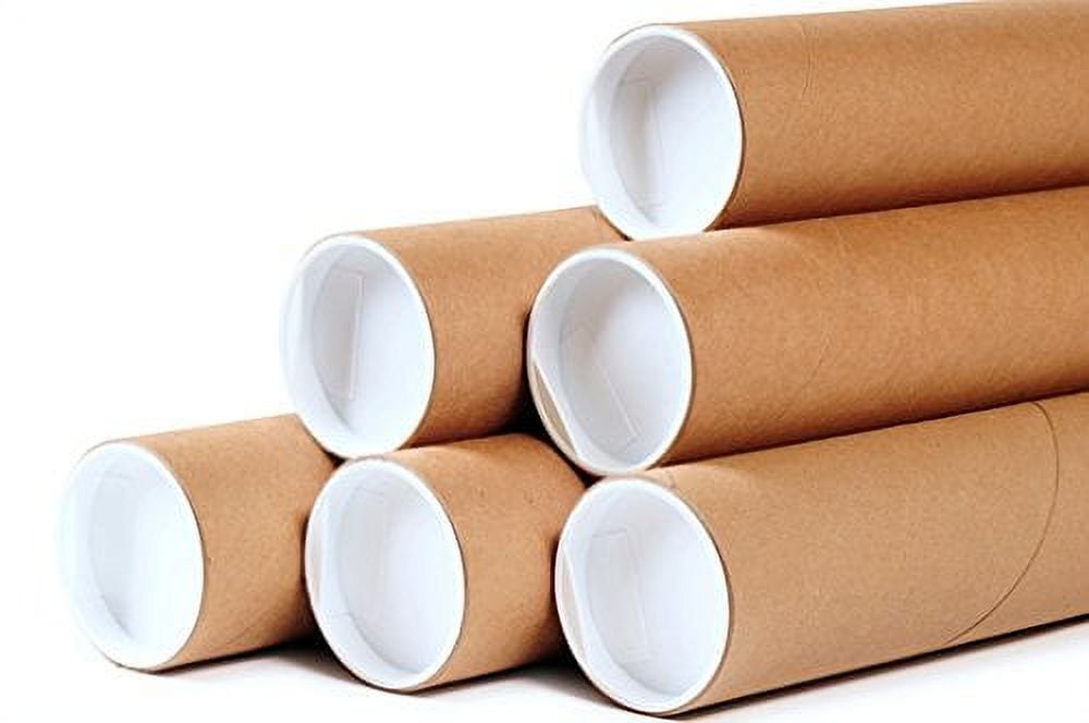 Cardboard Mailing Tubes 2" X 24" 2" Opening Diameter 24" in Length