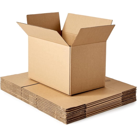 Cardboard Moving Boxes, 15 Pack, Small, Brown, 16" x 10" x 10"