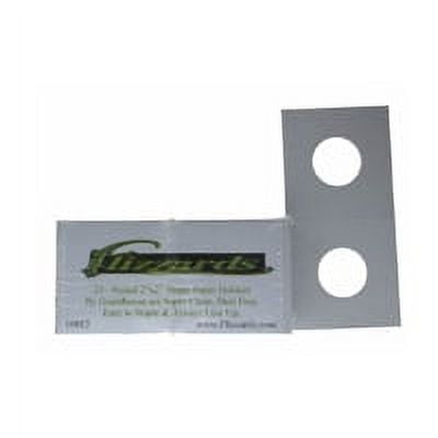 Cardboard/Mylar 2x2 Coin Holder Flips for Nickel 21.2mm, by Guardhouse 25 pk