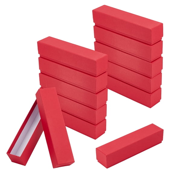 Cardboard Paper Gift Boxs Rectangle Red 23.8x5.4x5.3cm