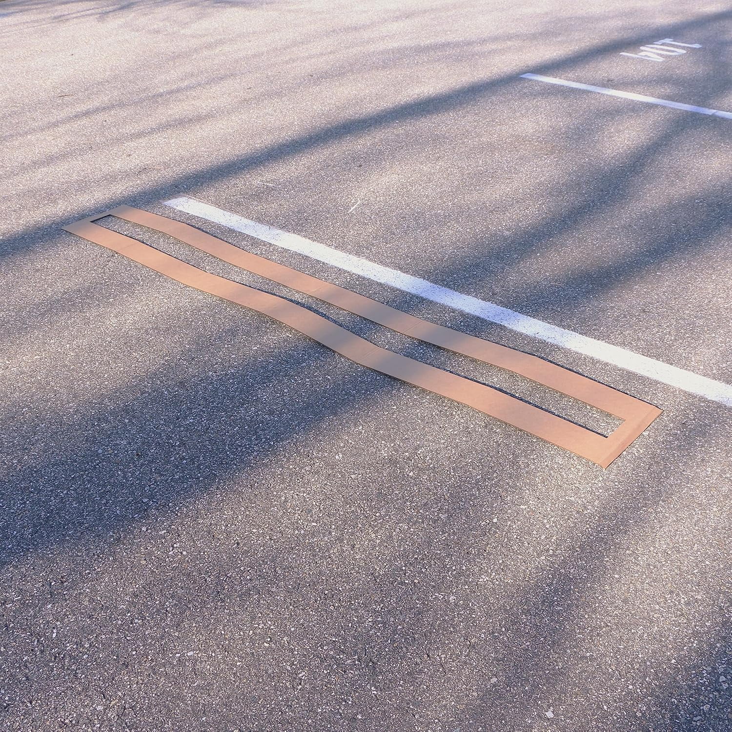 Cardboard Parking Space Stencils DIY Value and Pro Results (4" x 92