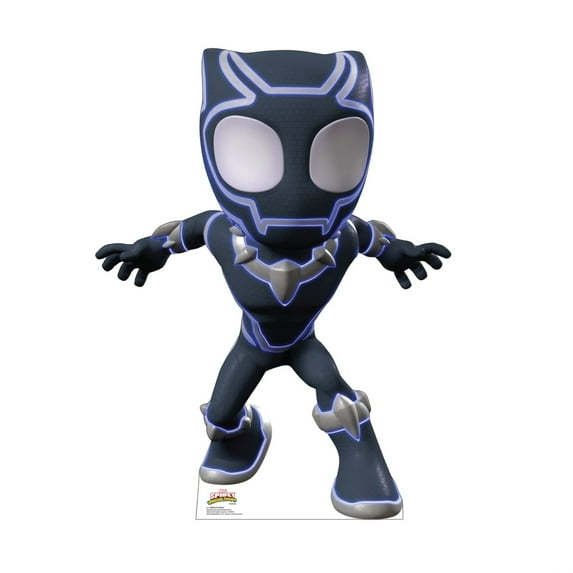Advanced Graphics 3751 45 x 34 in. Black Panther Cardboard Cutout, Spidey & His Amazing Friends
