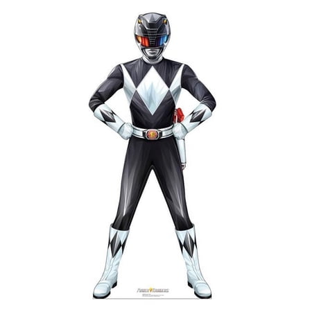 Cardboard People Black Power Ranger Cardboard Cutout Standup - Power Rangers