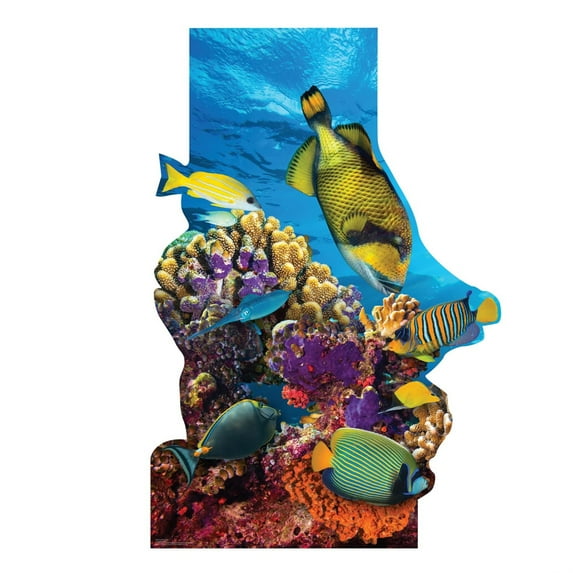 Advanced Graphics 3776 67 x 45 in. Coral Reef Cardboard Cutout