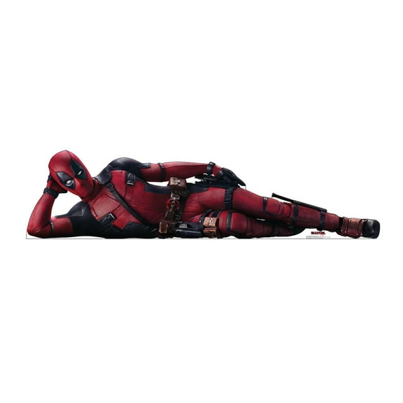 Cardboard People Deadpool Laying Down Life Size Cardboard Cutout Standup - Deadpool (Film)