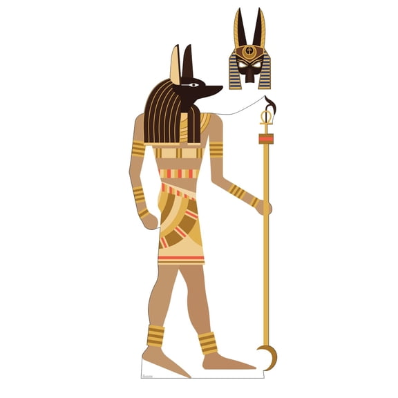 Advanced Graphics 3990 74 x 32 in. Egyptian Anubis with Mask Cardboard Cutout