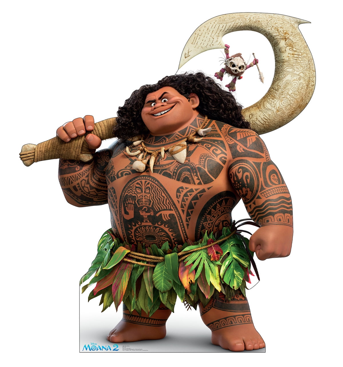 Cardboard People Maui & Kotu Life Size Cardboard Cutout Standup - Disneys Moana 2 (2024 Film)