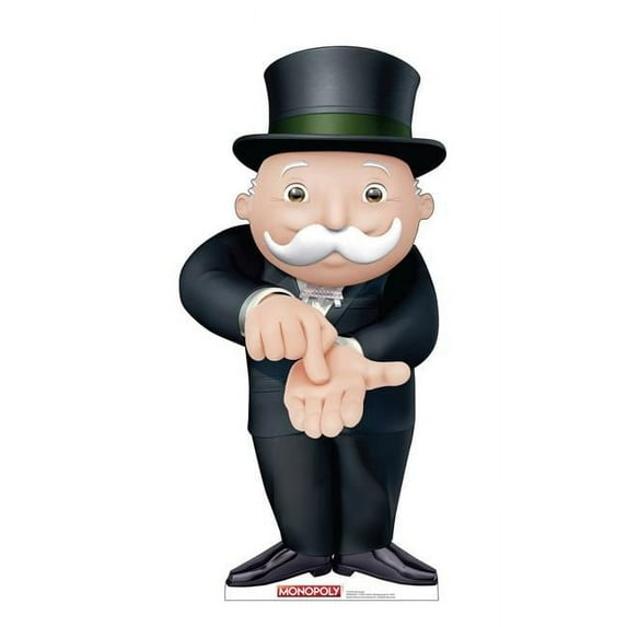 Cardboard People Mr. Monopoly Cardboard Cutout Standup - Game Monopoly