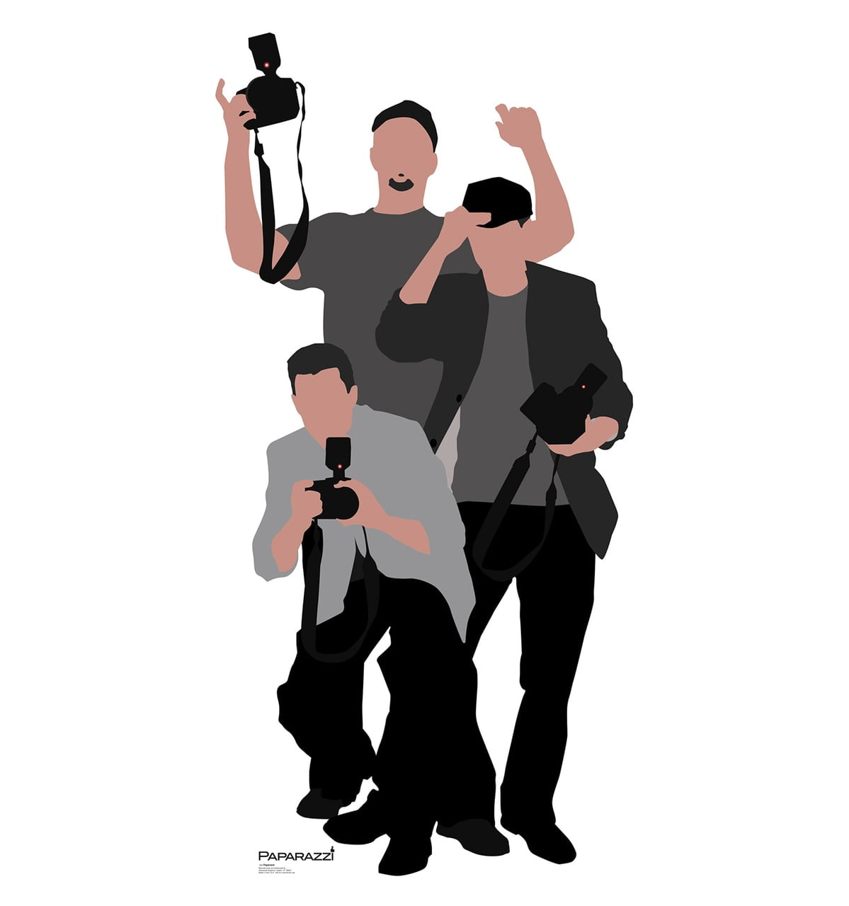 Life-Size Paparazzi Cardboard Cutout Standup