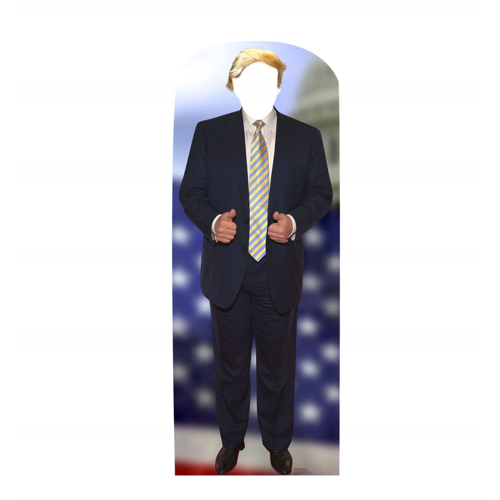 Cardboard People President Donald Trump Hair Stand-in Life Size ...