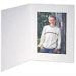 Cardboard Photo Folders 5x7 White Vertical (25 Pack)