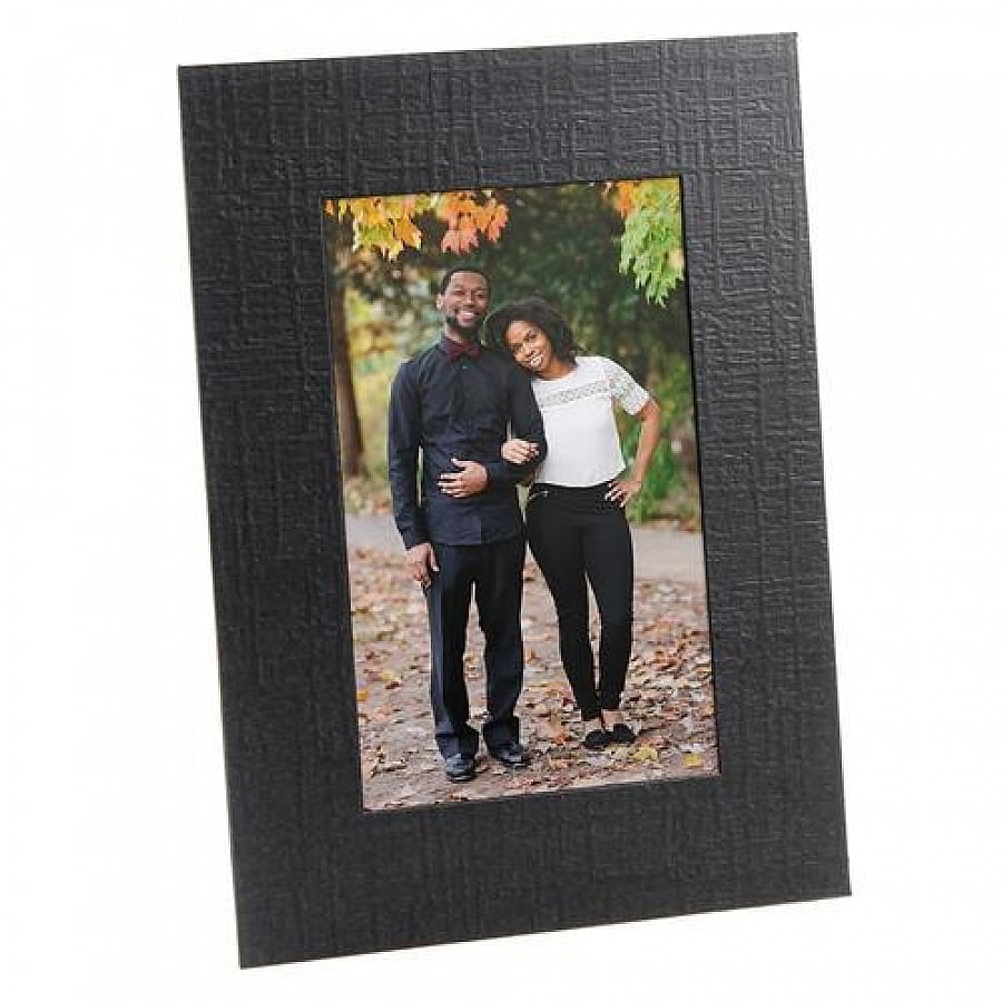 Cardboard Picture Frames 4x6 Black (25 Pack)