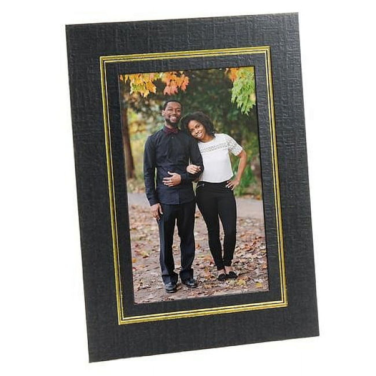 Cardboard Picture Frames 4x6 w/Foil Border (25 Pack)