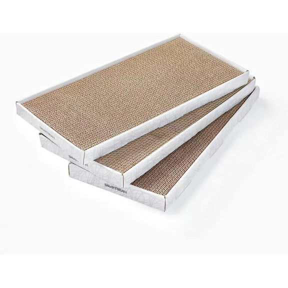 Cardboard Scratcher Pad Scratching Post: 3PCS Cat Cardboard,Cat Scratch Pad,Cat Post,Double-Sided Design for Double Life