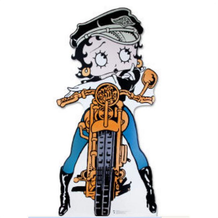 Cardboard Standup Betty Boop Biker - The Wild One - Walmart.com
