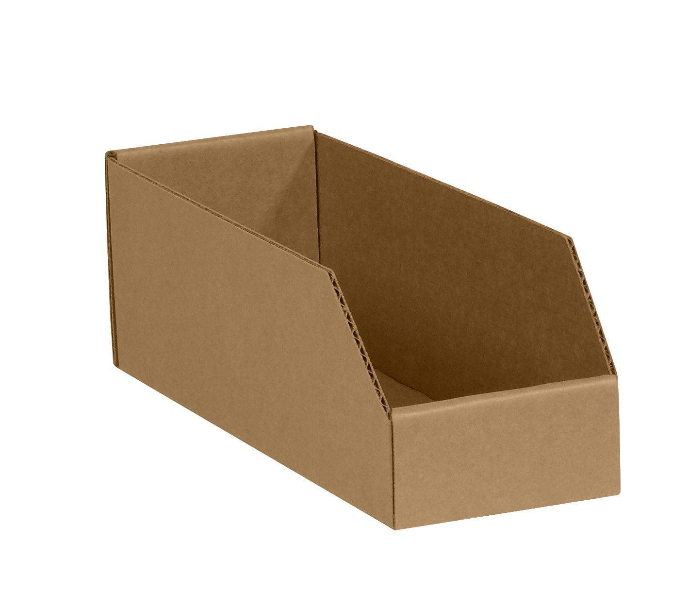 Cardboard Storage Bins, 4"x 9"x 4 1/2", , Pack of 50, For Warehouse