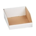 Cardboard Storage Bins, Open Top Bin Box, 10"L x 12"W x 4 1/2"H 25Pack