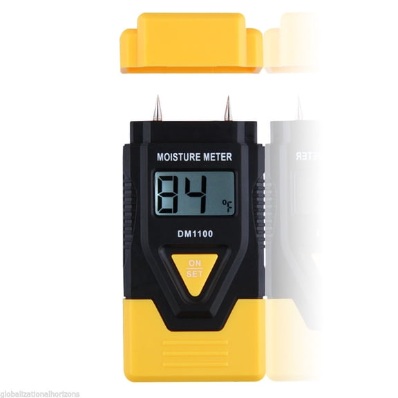 Nicehomfit Digital LCD Moisture Detector for Wood Paper Cardboard with Hygrometer Function and Backlit Display