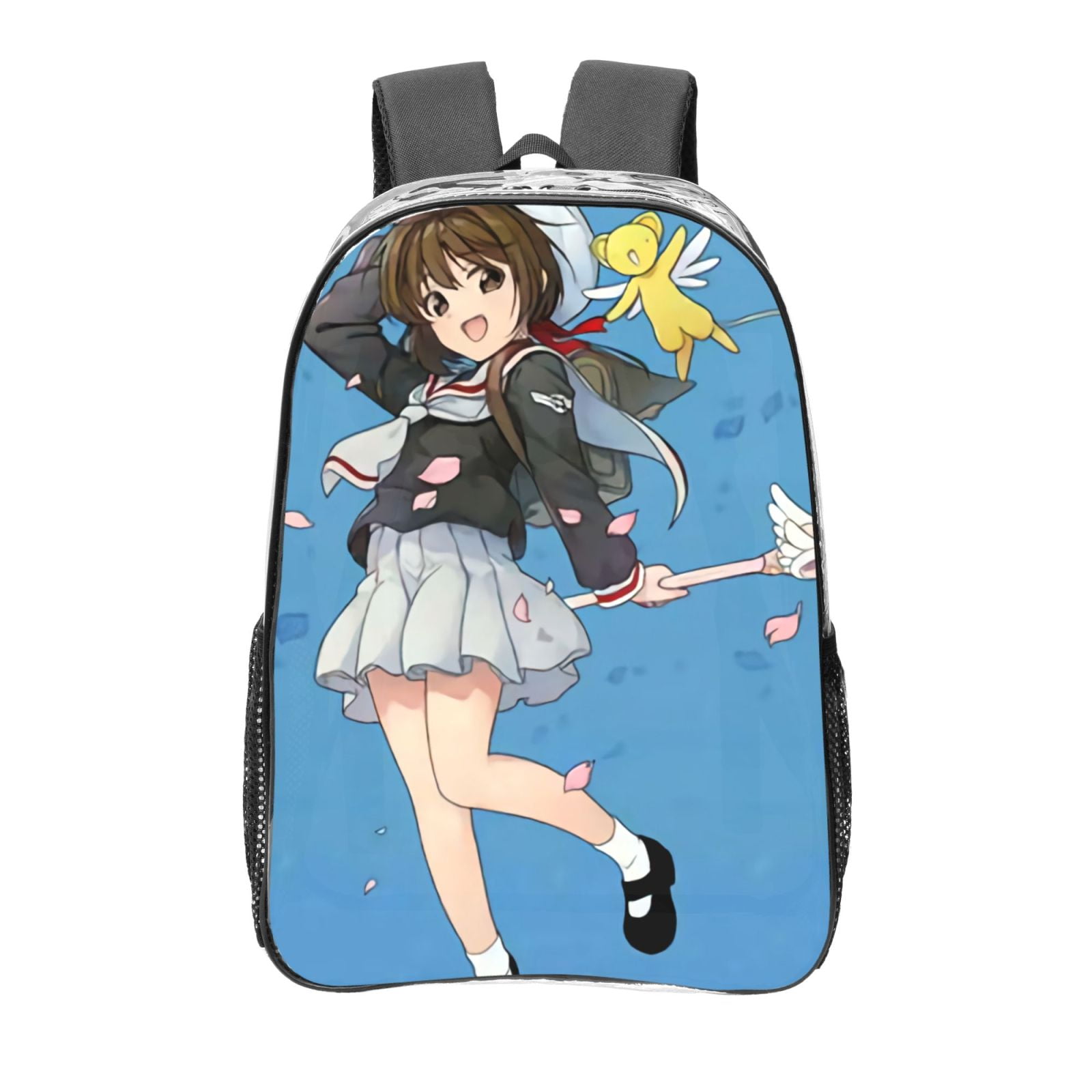 Cardcaptor Sakura 16 Inch Transparent Backpack With Two Straps,Suitable Cardcaptor Sakura 16 Inch Transparent Backpack With Two Straps,Suitable