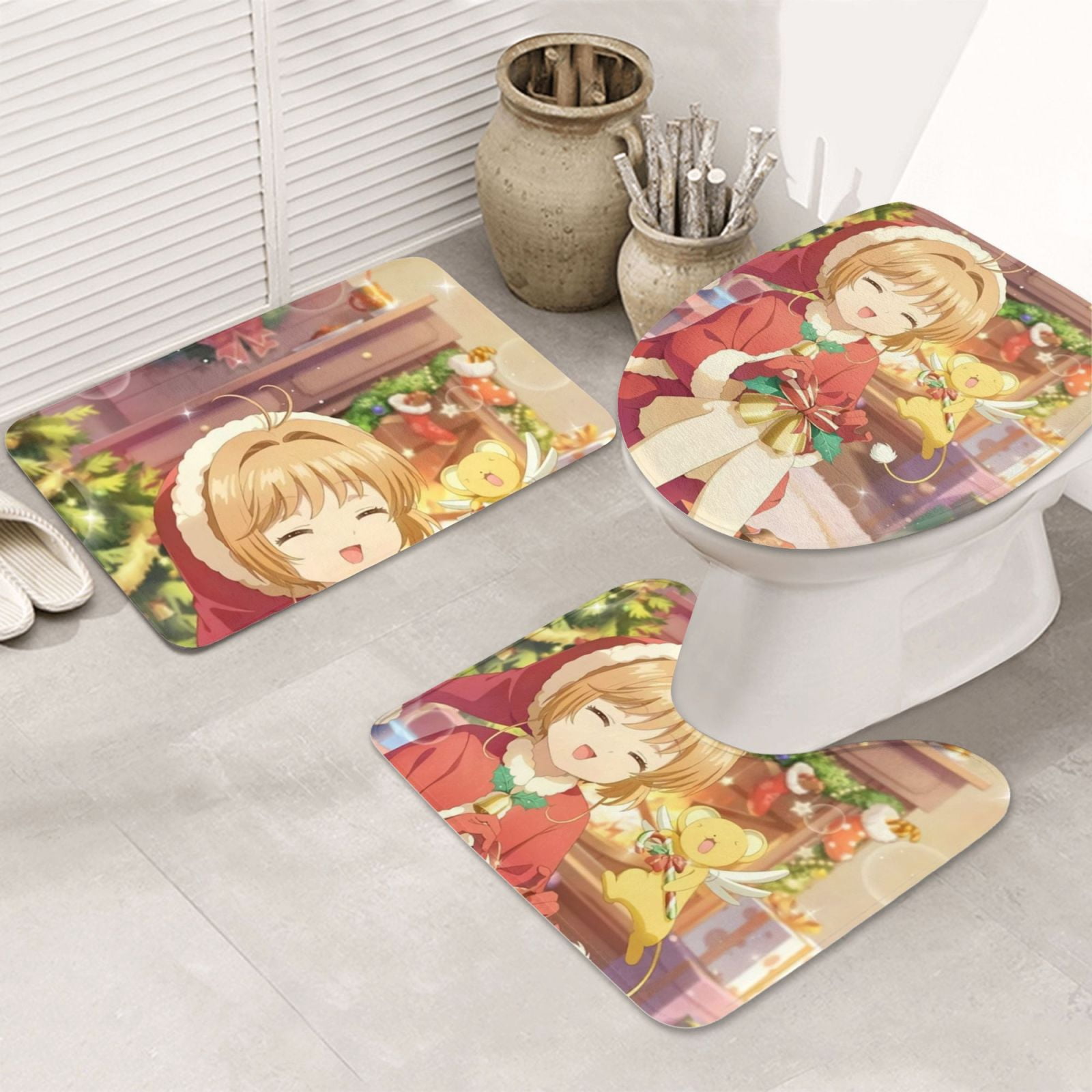 Cardcaptor Sakura 3 Piece Bathroom Rug Set Includes Bathroom Rug ...