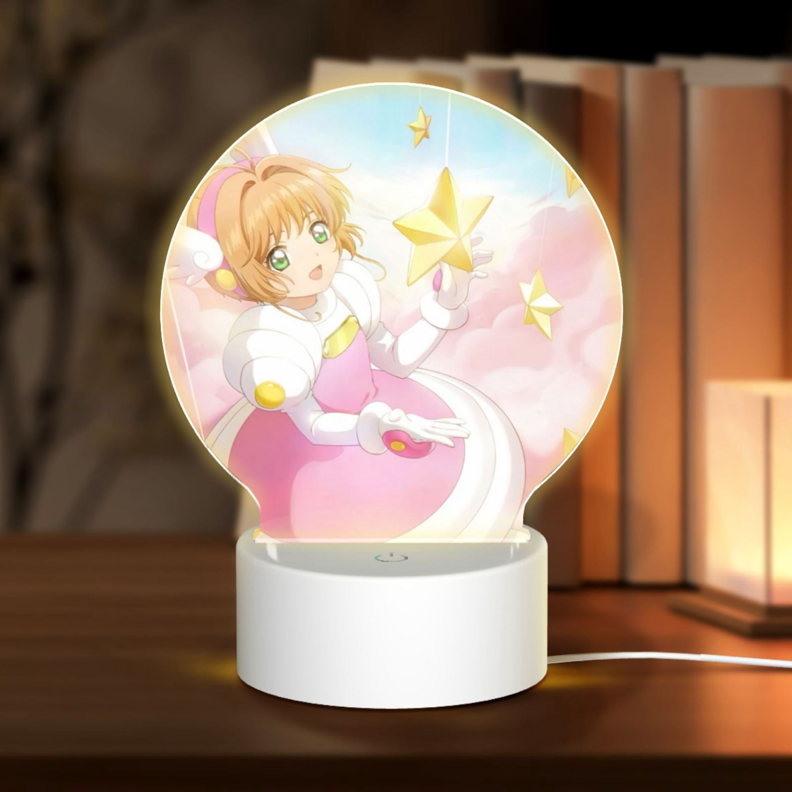 Cardcaptor Sakura Anime Round Acrylic Night Light Is Suitable For Rooms ...
