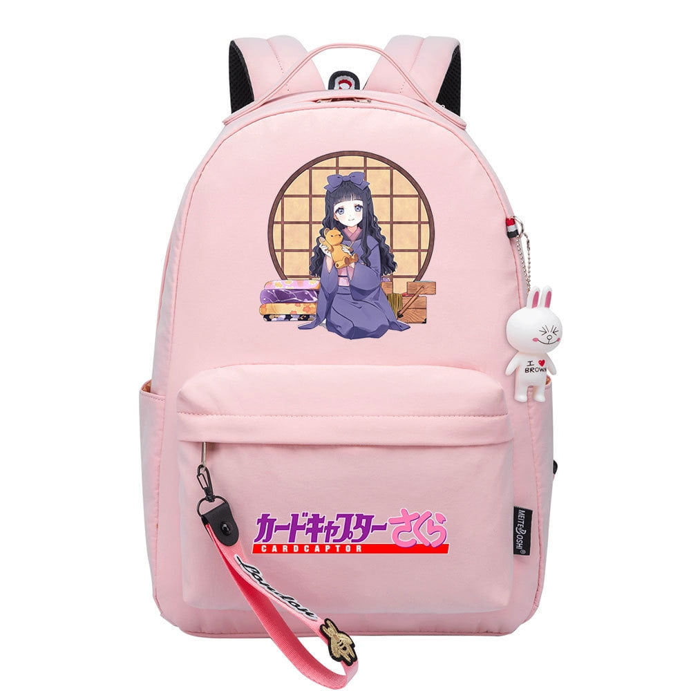 Cardcaptor Sakura Themed Cartoon Backpack Featuring Double Side Pockets Perfect for Kids and Teens Walmart