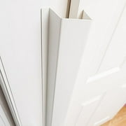 Cardea Child Safety Door Finger Pinch Guard Hinge Protector for The Front of The Door   White 5 Pack
