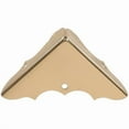 thumbnail image 1 of Carded - Decorative Corner Brace, Solid & Brite Brass - 0.56 in., 1 of 1