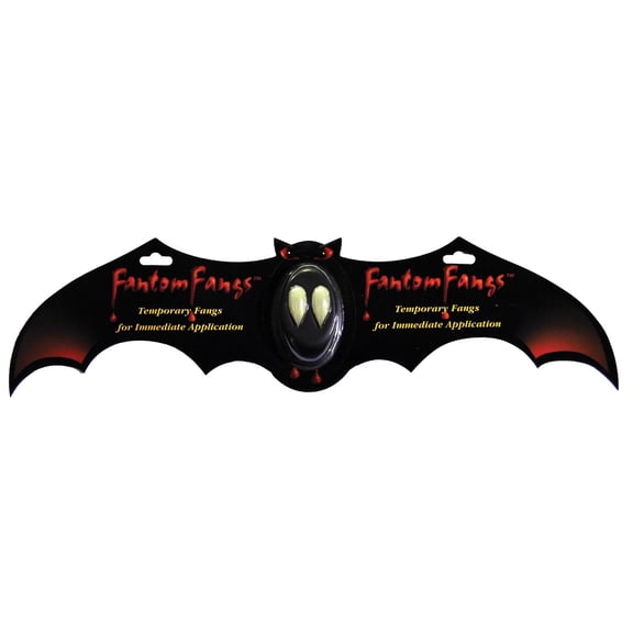 Carded Fantom Bat Fangs Halloween Accessory
