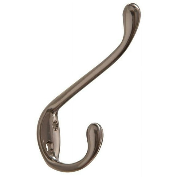 Carded - Heavy Duty Garment Hook, Satin Nickel