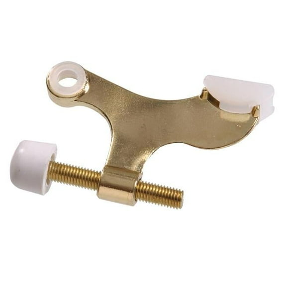 Carded - Hinge Pin Door Stops Solid & Hollow Doors, Brass Plated