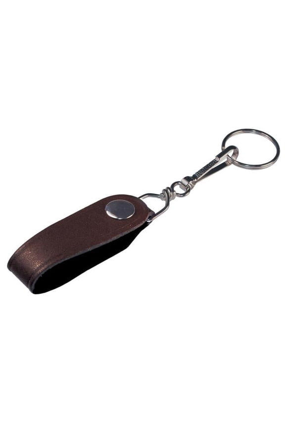Carded Leather Snap Apart Key Ring 5 -  5 Piece