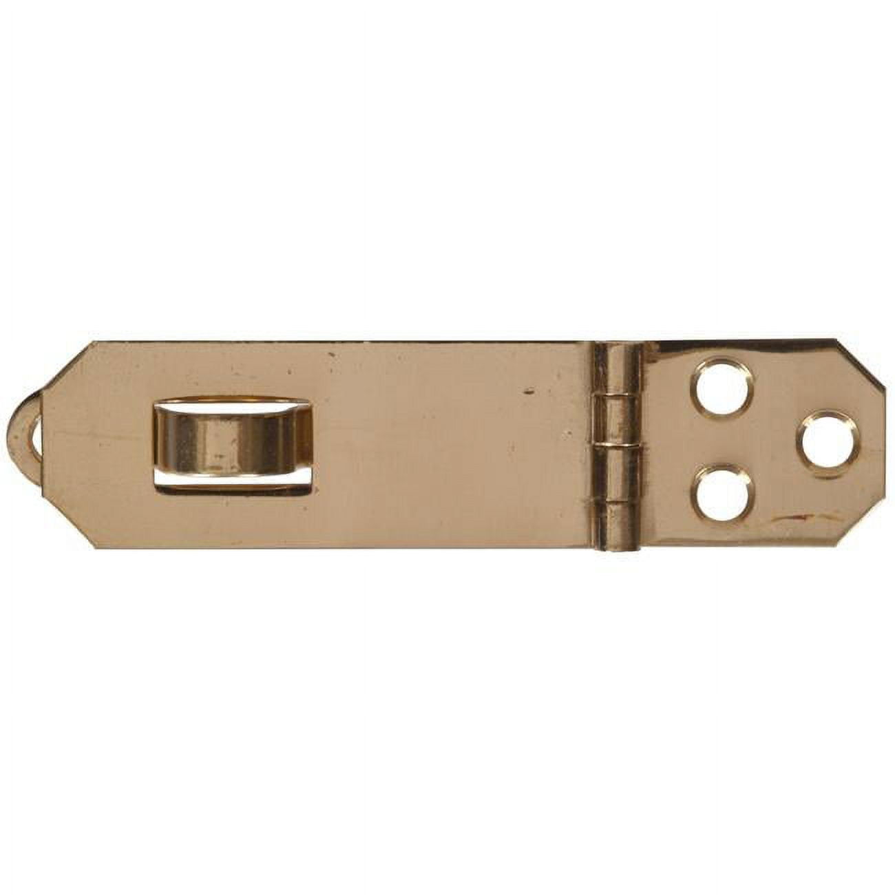 Carded Mini Hasp Hinges, Solid & Brite Brass 0.75 in.