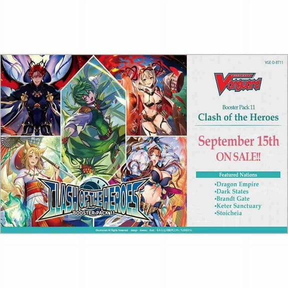 Cardfight Vanguard overDress Trading Card Game Clash of the Heroes Booster Box (16 Packs)
