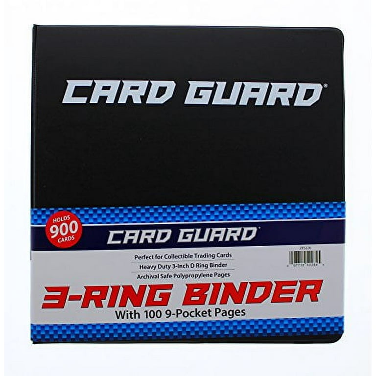 CardGuard Premium 3-Ring Trading Card Binder, Acid-Free, Non-PVC, 100 Pages,  3 Inch - Walmart.com