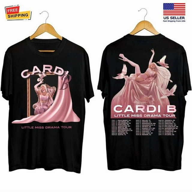 Cardi B Little Miss Drama Tour 2026 T-shirt, Cardi B Tour 2026 Fan ...