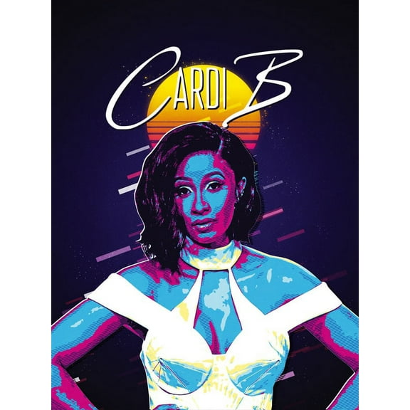 Cardi B Poster Music Wall Art Print (18x24)