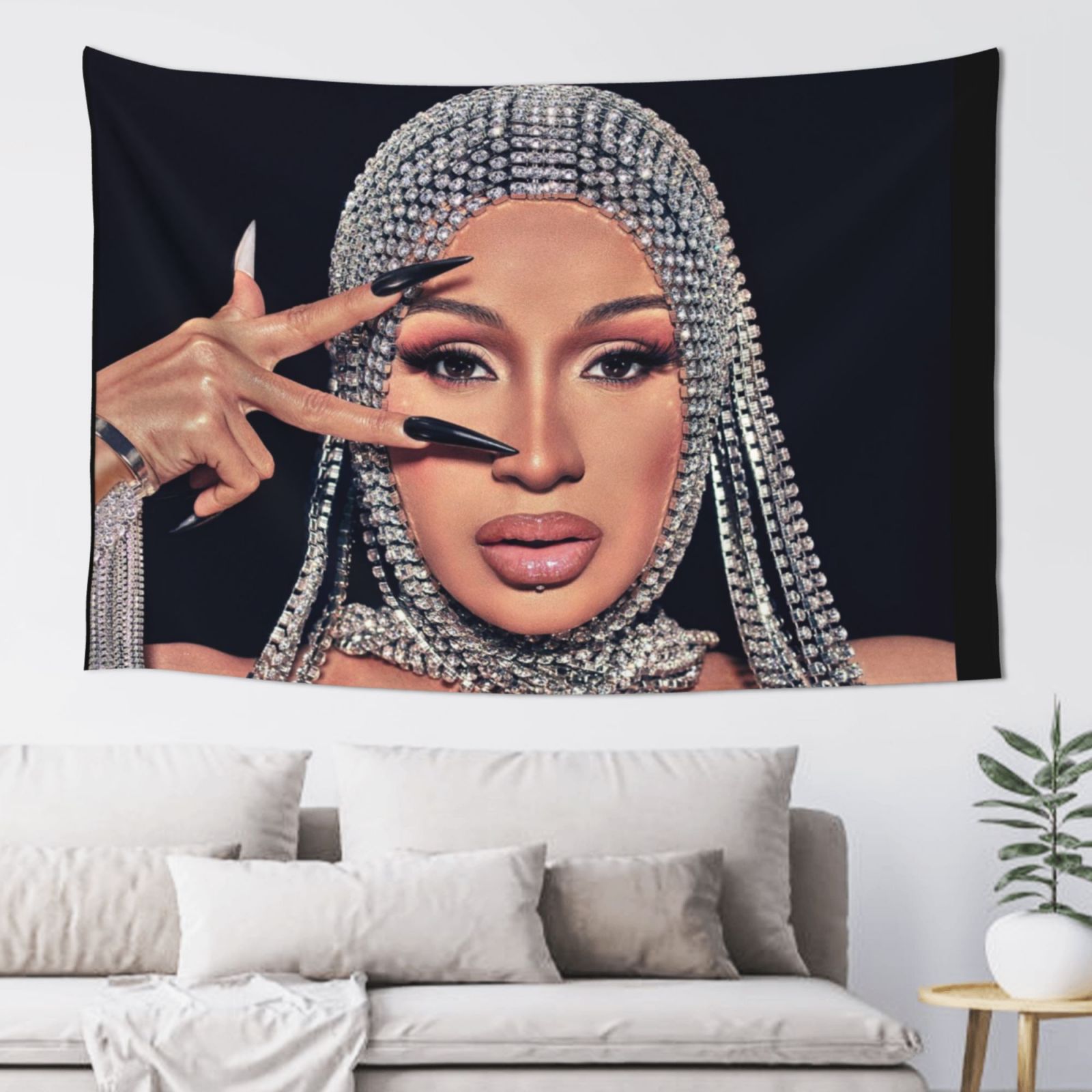 Cardi B Tapestry Wall Hanging Home Decoration Wall Blanket Dormitory ...
