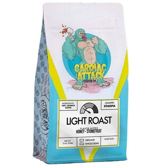 Cardiac Attack Coffee Co., Light Roast Coffee, 12oz