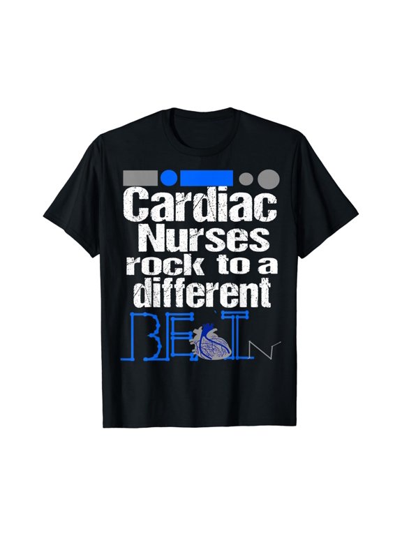 Cardiac Nurse Anatomical Heart Telemetry Ekg Rhythm T Shirt