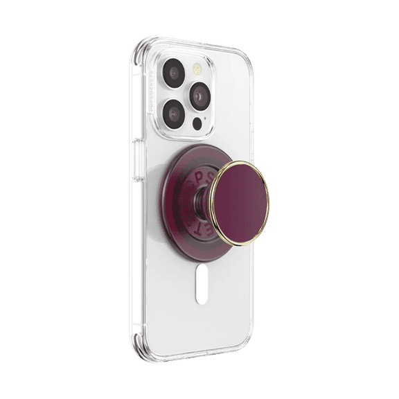 PopSockets Phone Grip for MagSafe, Magnetic Holder, Phone Stand - Red Wine
