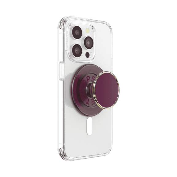 PopSockets Phone Grip for MagSafe, Magnetic Holder, Phone Stand - Red Wine
